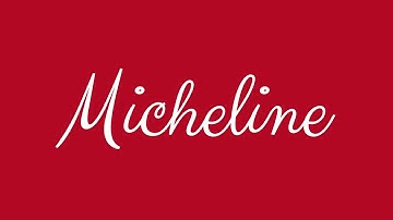 Learn how to Sign the Name Micheline Stylishly in Cursive Writing