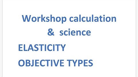 Work workshop calculation & science/NIMI SYLLABUS/ ELASTICITY model question paper for exam/iti