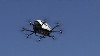 Made-in-China 'drone taxi' flies over Seoul, South Korea