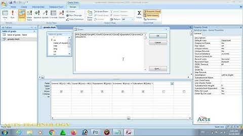 MS Access Prepare SEE Grade Sheet  Result
