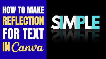 How to make reflection text in Canva | Mirror & Fade Text Effect Tutorial