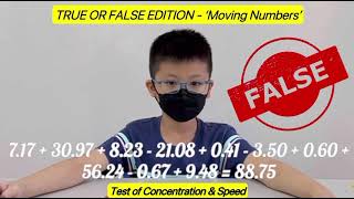 'MOVING NUMBERS'!!?? TRUE OR FALSE EDITION - Speed Game | Ready. Get Set. Go! | Jovan screenshot 5