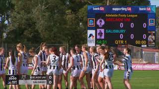 2018 D1 Womens Adelaide University v Salisbury