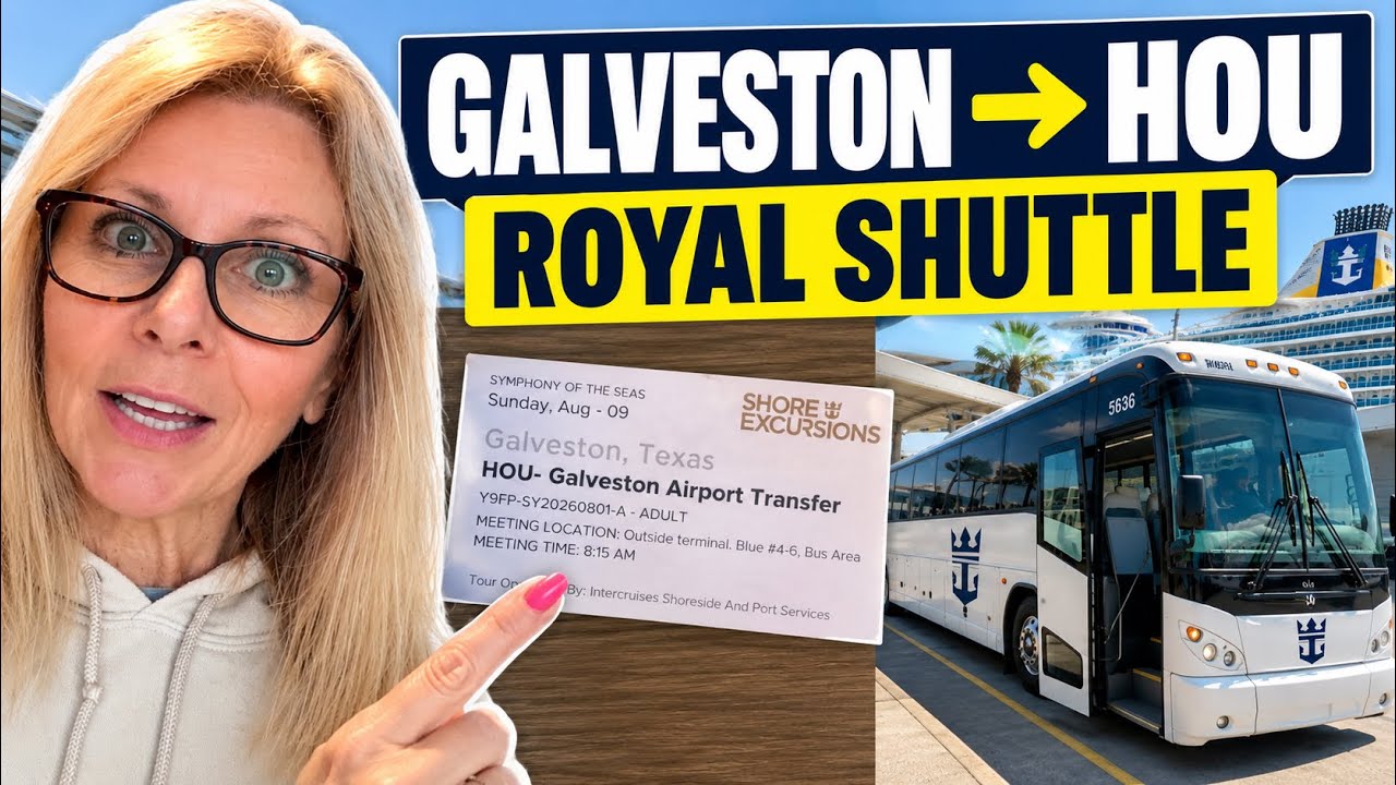 Royal Caribbean Airport Shuttle: Galveston to Houston Hobby Step by Step