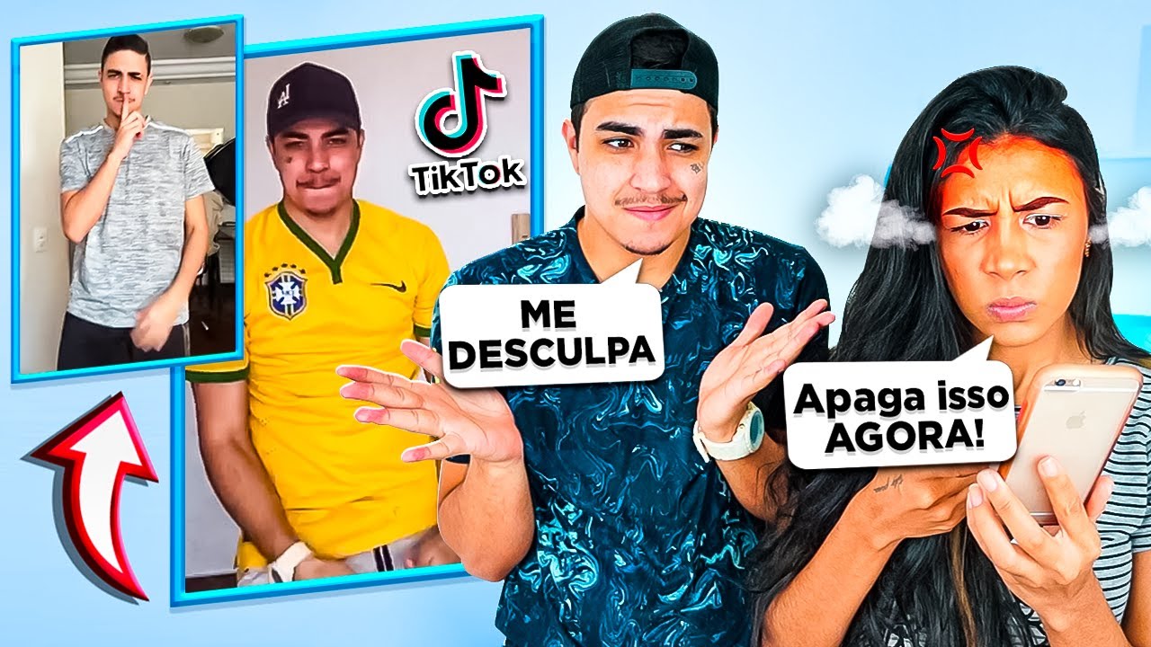 Reagindo Ao Meu Namorado No Tiktok Me Provocou De Mais Youtube