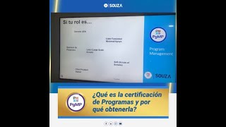 Andrés Souza | Cápsula 2 Certificación PgMP® | Por qué certificarse como PgMP®