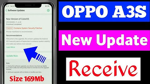 oppo a3s pie update????yes ya no//oppo a3s September month security patch update 2019