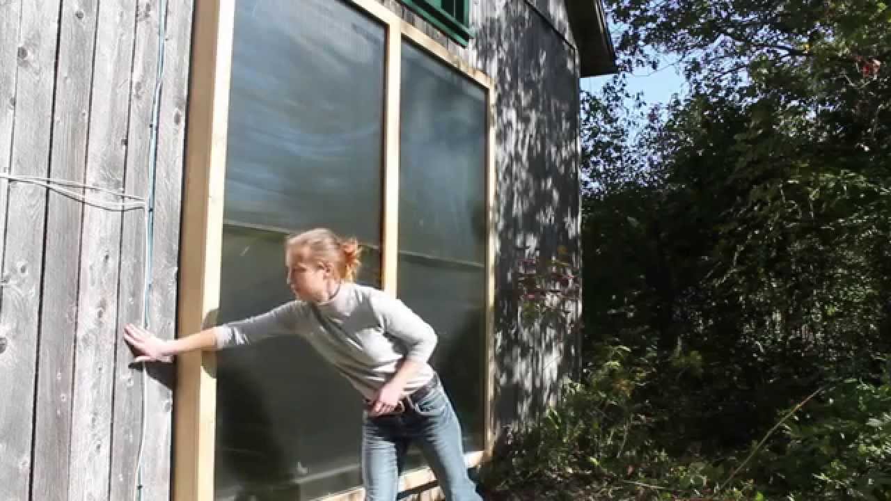 Two 4'x8' solar collector space heaters controlled by Okapi