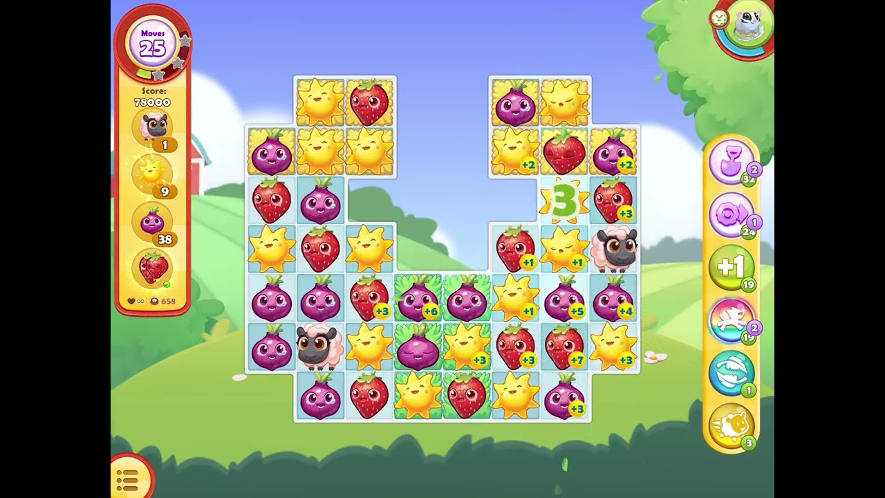 Farm Heroes Saga:  Level 655 to 662