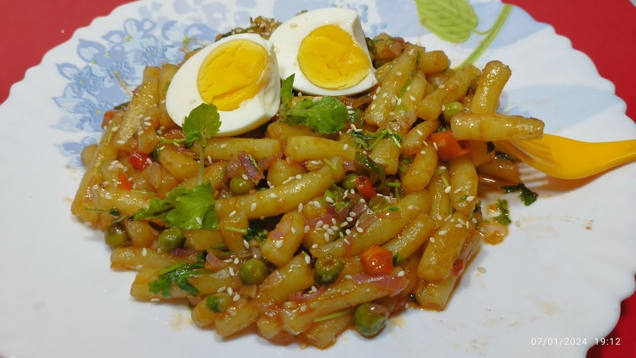 Sweet-Sour-Spicy Chinese Potato Noodles | Homemade and healthy Potato Noodles |