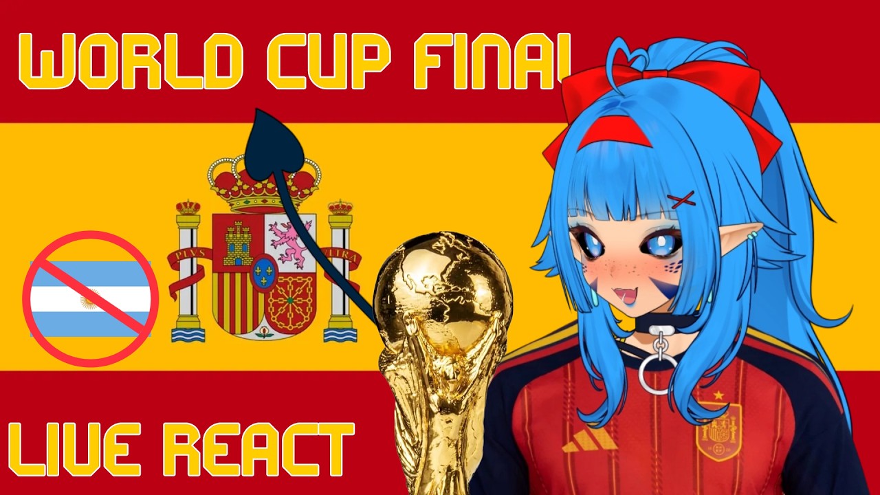 Spain Kick There Shins!! | World Cup Final React #vtuber