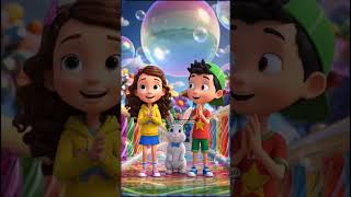 ✨ Magical Bubble Train Adventure with Mia, Leo &amp; Bibi 🫧#BubbleTrain #KidsCartoon #MagicAdventure