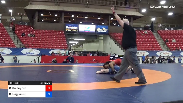 58 Kg Rr Rnd 1 Carson Gainey Ohio Core Vs Kelly Ho...