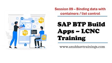 S0109 Binding data in SAP Build Apps | How to Bind Data in SAP Build Apps