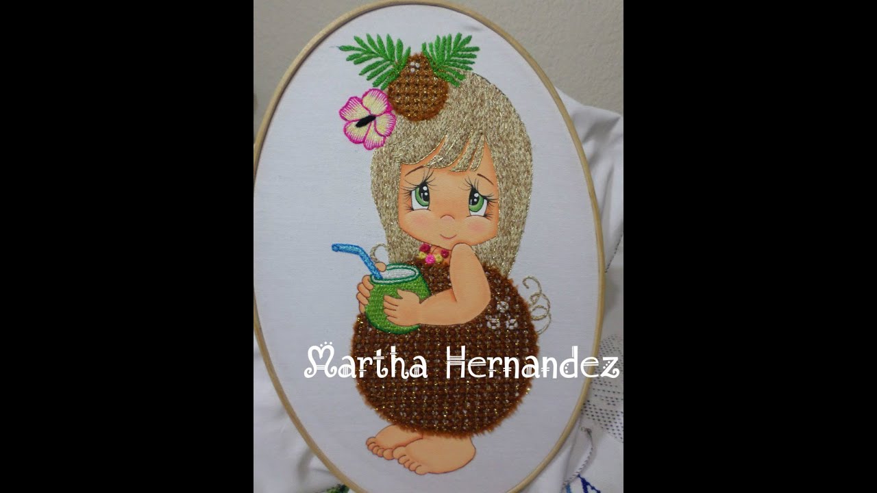 Niña Coco Terminada Bordado Fantasía