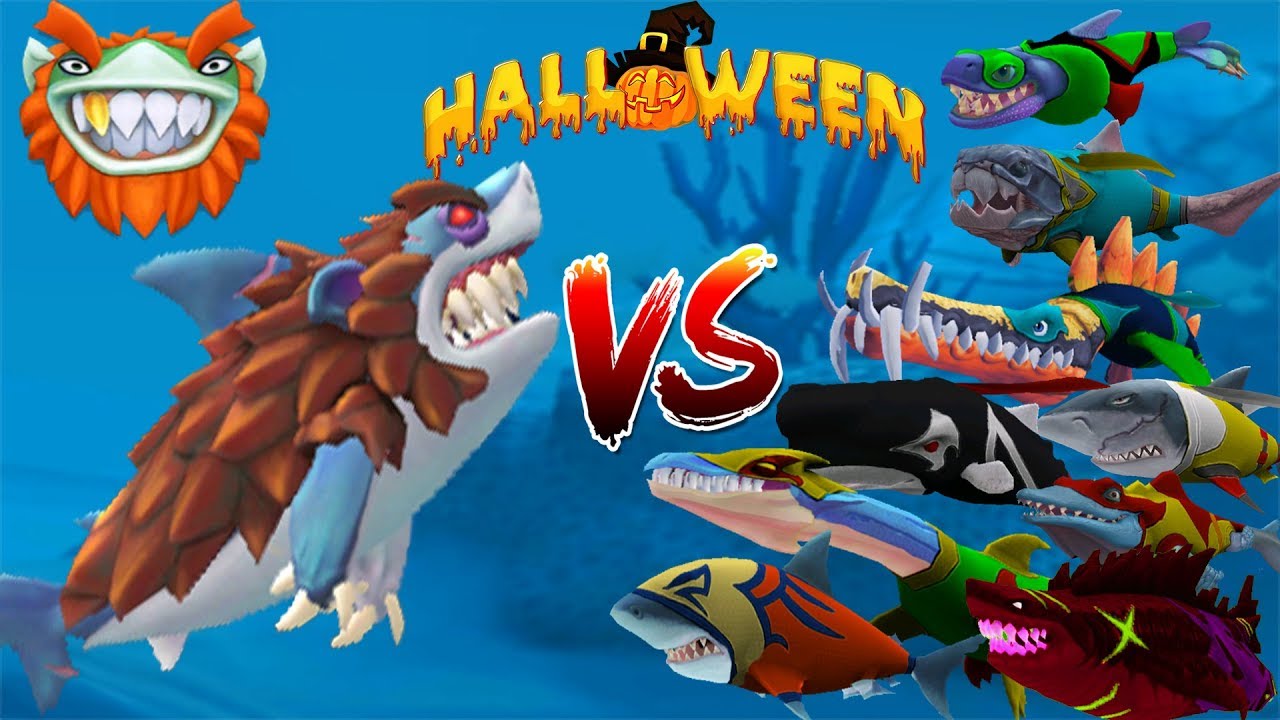 Hungry Shark Evolution - WERESHARK VS ALL SHARKS SKINS - Android ...