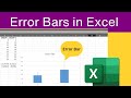 How to add error bar in a Chart in Excel|How to insert error bar in a graph in Excel