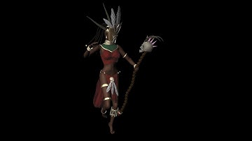 Blender - Heroes III Shaman Lady Model 3D