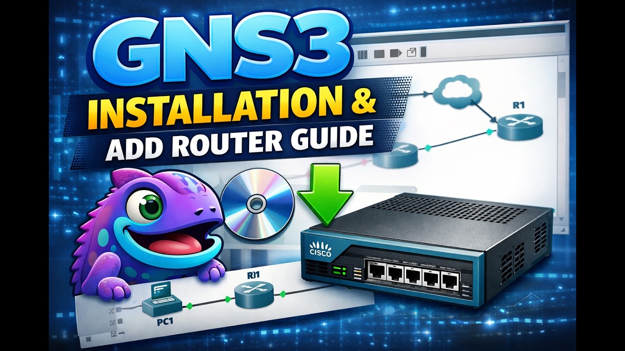 Installation of GNS3 on Windows 11 and add lab devices - YouTube