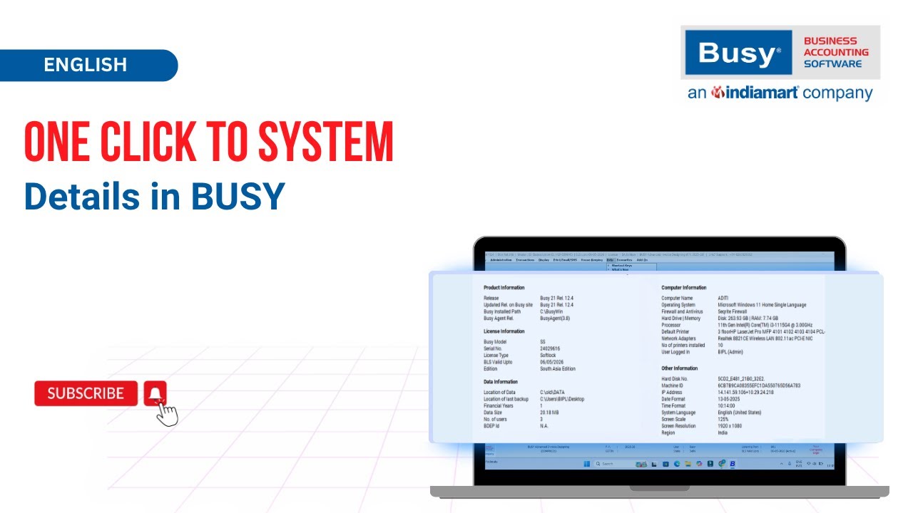 BUSY System Info Feature 🔍 | Diagnose & Fix Issues Faster (English ...
