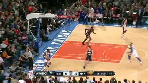 3/17 Jeffrey Rees blocks Hilbert vs Pacers