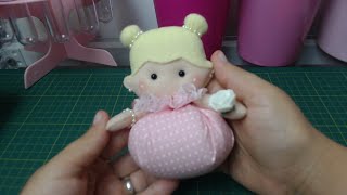 AULA 3: SachÃª Perfumado de Boneca em Feltro (c/ Molde GrÃ¡tis)