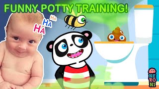 Make Your Baby Laugh with Goofy Panda & Beebee | Potty Training Funny | Neroni Kids