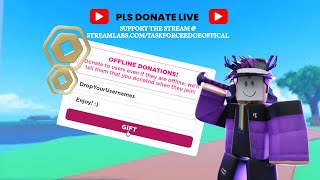 LIVEDonating 100+ ROBUX to Viewers! PLS DONATE LIVE Goal 100K