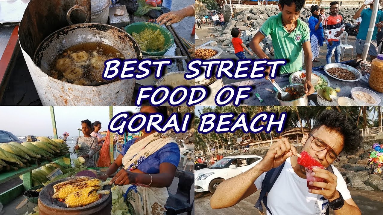 गोराई बीच पर वड़ा पाव मसाला चाट मैगी और बहुत कुछ | भोजन चुनौती | चीट मील - अनिल लोबो