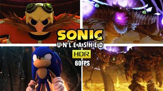 Sonic Unleashed - All Bosses + Cutscenes (S Rank + No Ring Loss) [60FPS HDR] [XBOX SERIES X]