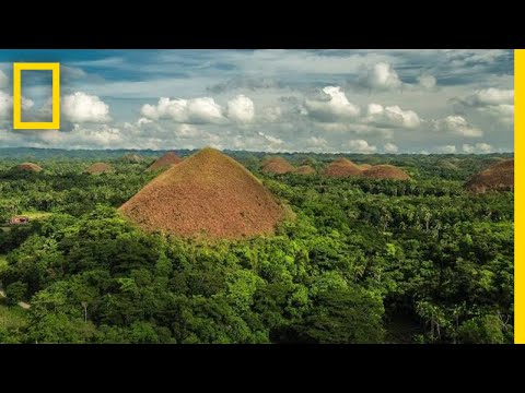 Video: Chocolate Hills In The Philippines - Alternative View