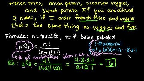 Combinations   Definition and Formula