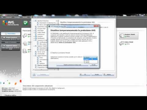 Video: Come si disattiva temporaneamente il software antivirus AVG?