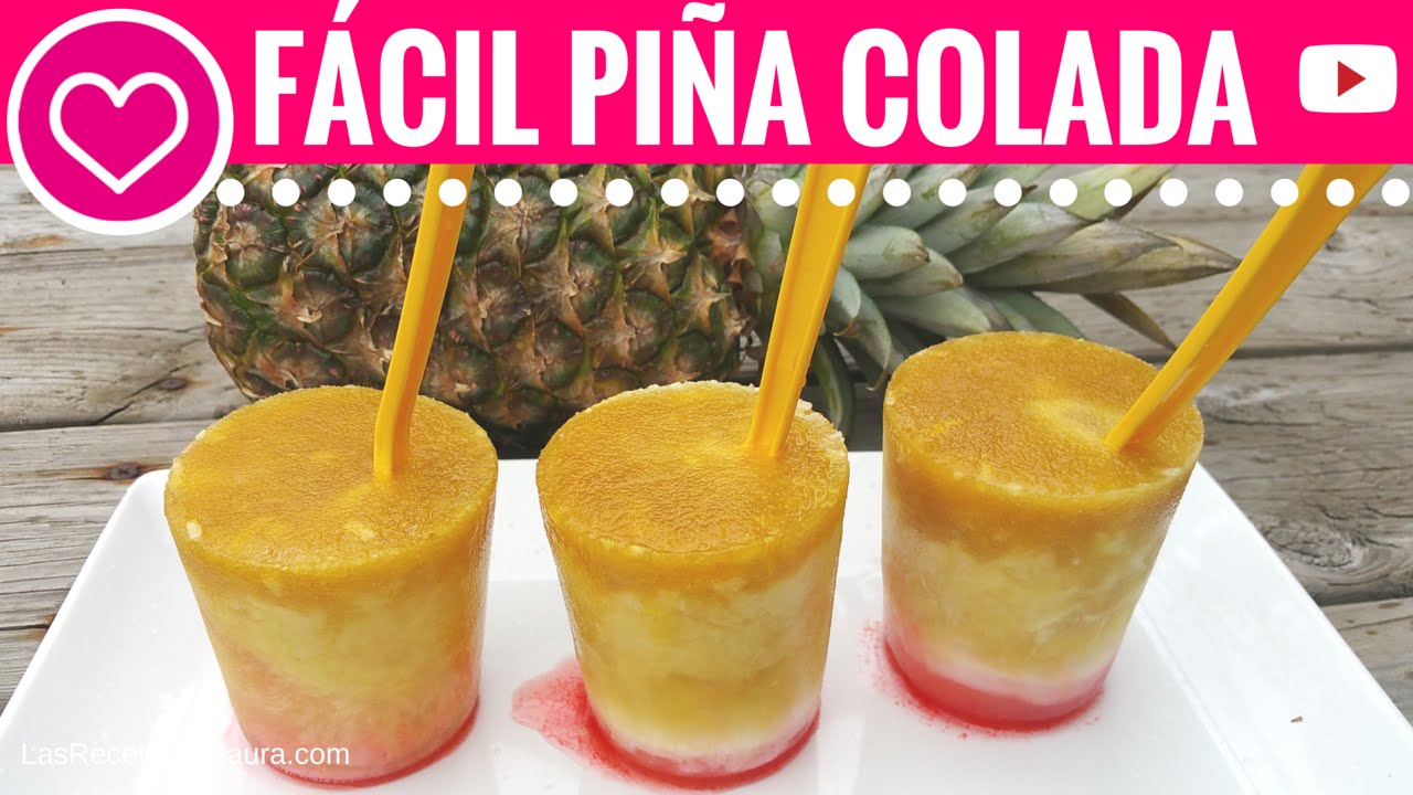 Como hacer helados de pina colada caseros