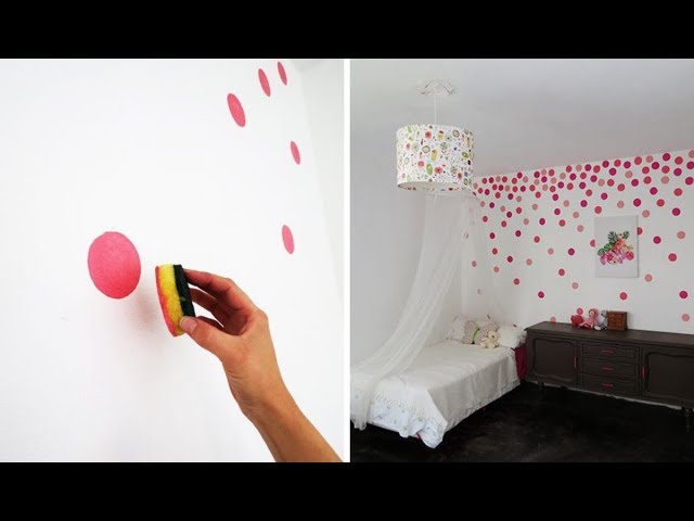 10 GENIALES PARA PINTAR LAS PAREDES Y HACER DECORACIONES QUE SABÍAS QUE SE PODÍAN - YouTube