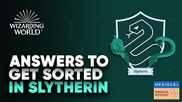 Como faço para ser da Sonserina no Pottermore?