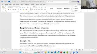 Part 2 Distillation Column Design