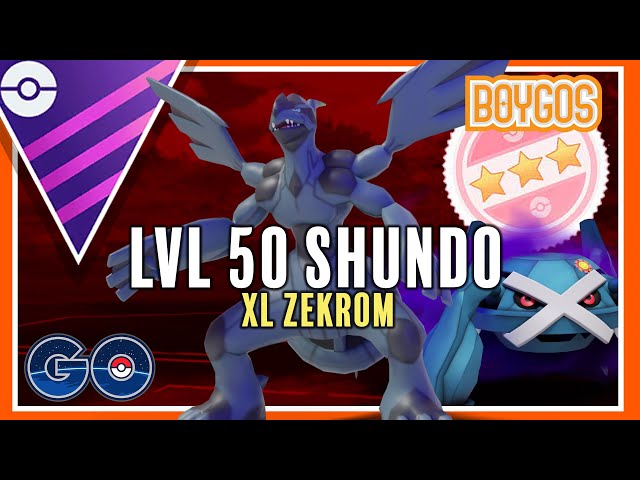 Pokémon Go Shiny Zekrom - Level 50 2 Charge Move 4400+ CP For PvP Master  League