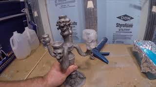 Tutorial 5 Skull Candelabra Part 3 - More Silicone Casting