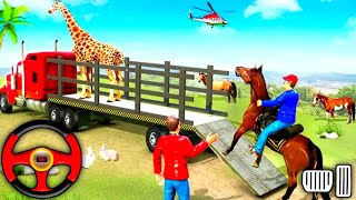 Farm Animal Transport Truck Driving - Pet Zoo Transporter Drive Simulator 3D - Best Android GamePlay screenshot 1