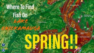 Where To Find Bass On LAKE CHICKAMAUGA During The Spring!!