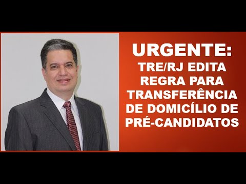 Urgente Eleições 2020:TRE/RJ permite transferência de domicílio eleitoral por e-mail