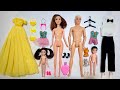 Unboxing Barbie Family Playset, Doll Dressup Set Toys ASMR | Toys Review 