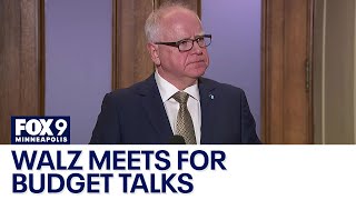 Gov. Walz meets with lawmakers on MN budget