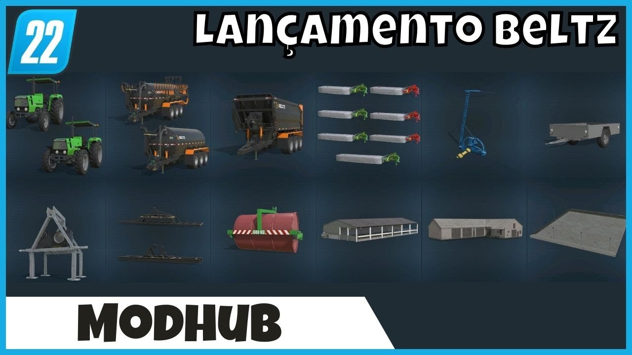 Lançamento da NOVA marca brasileira BELTZ e Silo Bunker GIGANTE no Farming Simulator 22