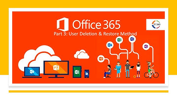 How to delete & restore user in Office 365- Office 365 (Part 3) by IT 360 Techbook