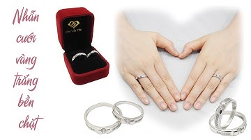 Nhẫn cưới vàng trắng bền chặt, Nhẫn cưới vàng trắng, Wedding Rings