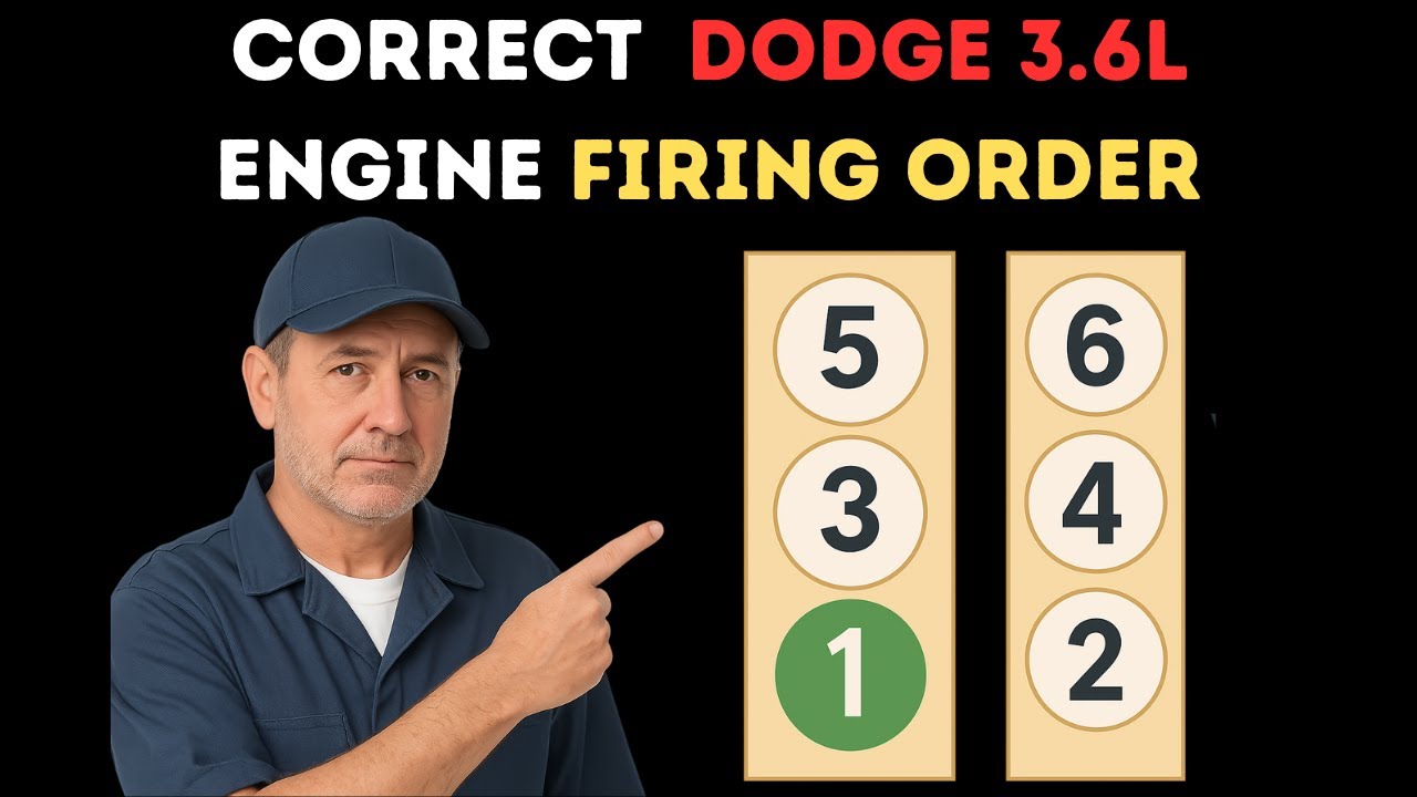 Dodge 3.6 Firing Order (V6 Pentastar Engine Cylinder Numbers Explained ...