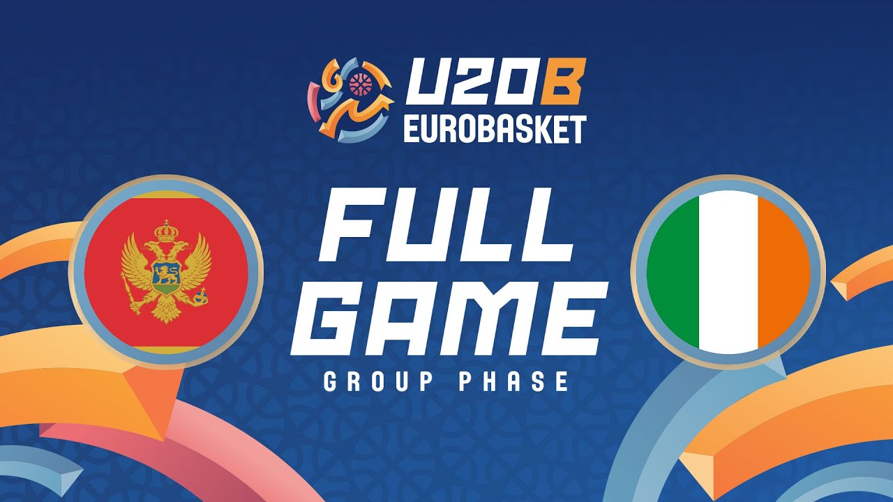 Group Phase | Montenegro v Ireland | Full Basketball Game | FIBA U20 EuroBasket 2025 Division B