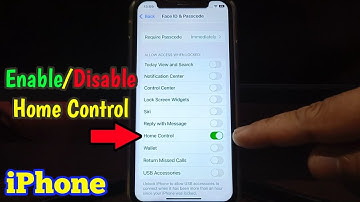 How to Enable or Disable Home Control when Locked on iPhone X